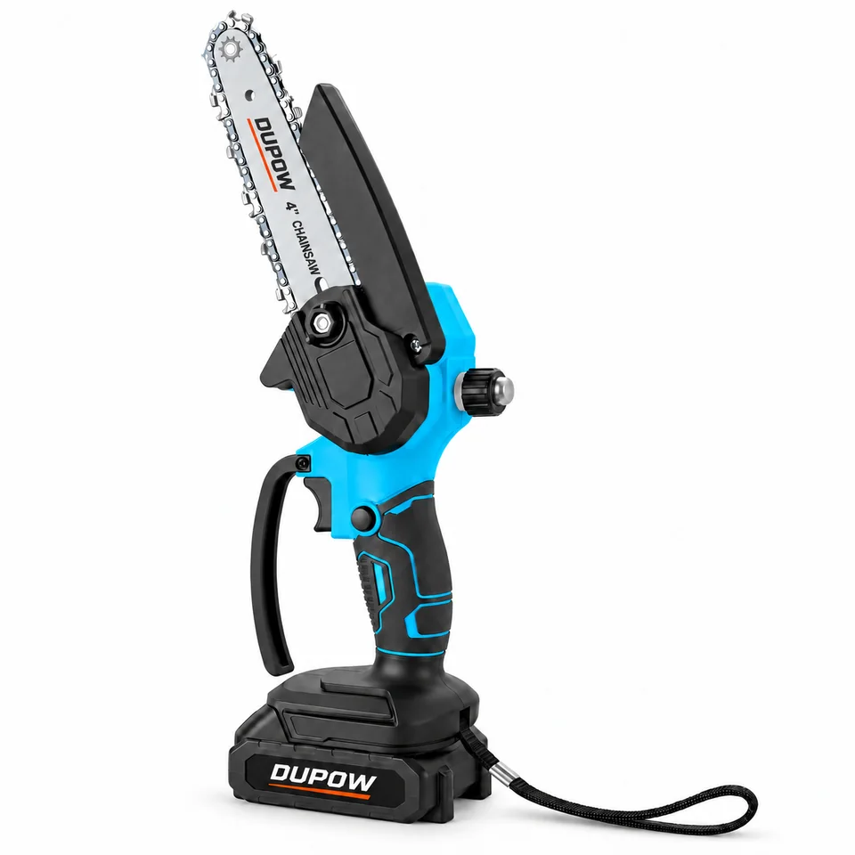 DUPOW cordless chainsaw, main product view — DUP-CHS-001