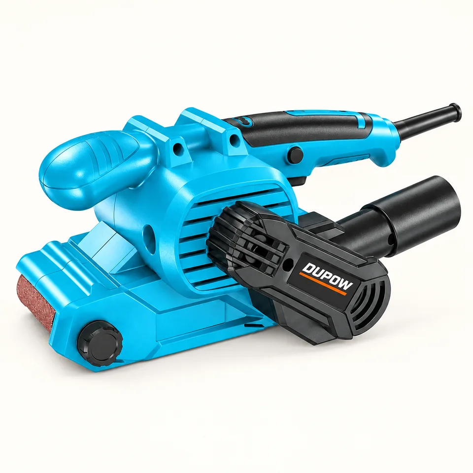 800W Variable-Speed 76 × 457 mm Belt Sander — reviewed configuration