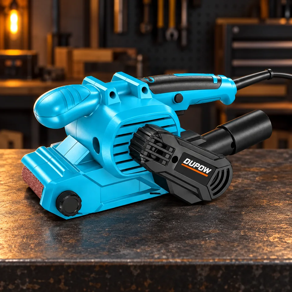 800W Variable-Speed 76 × 457 mm Belt Sander — Studio product view