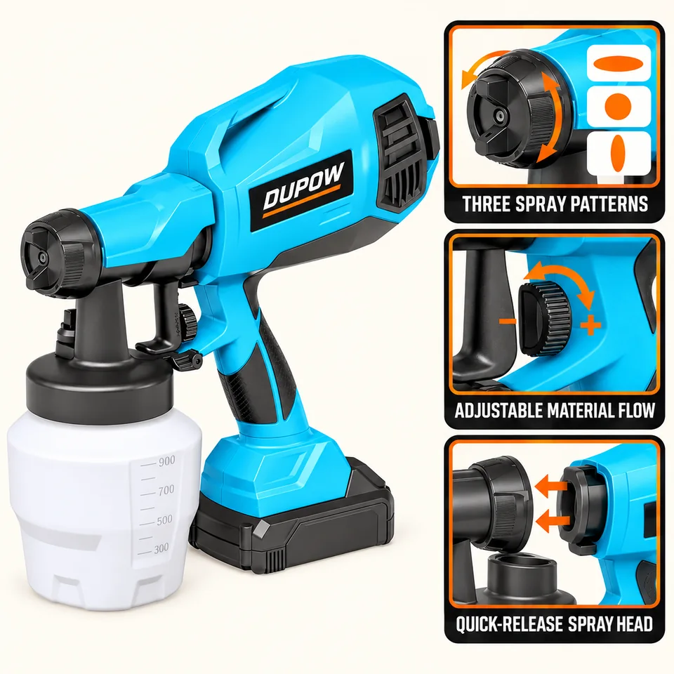 18V 900 ml Cordless Paint Sprayer — Feature details