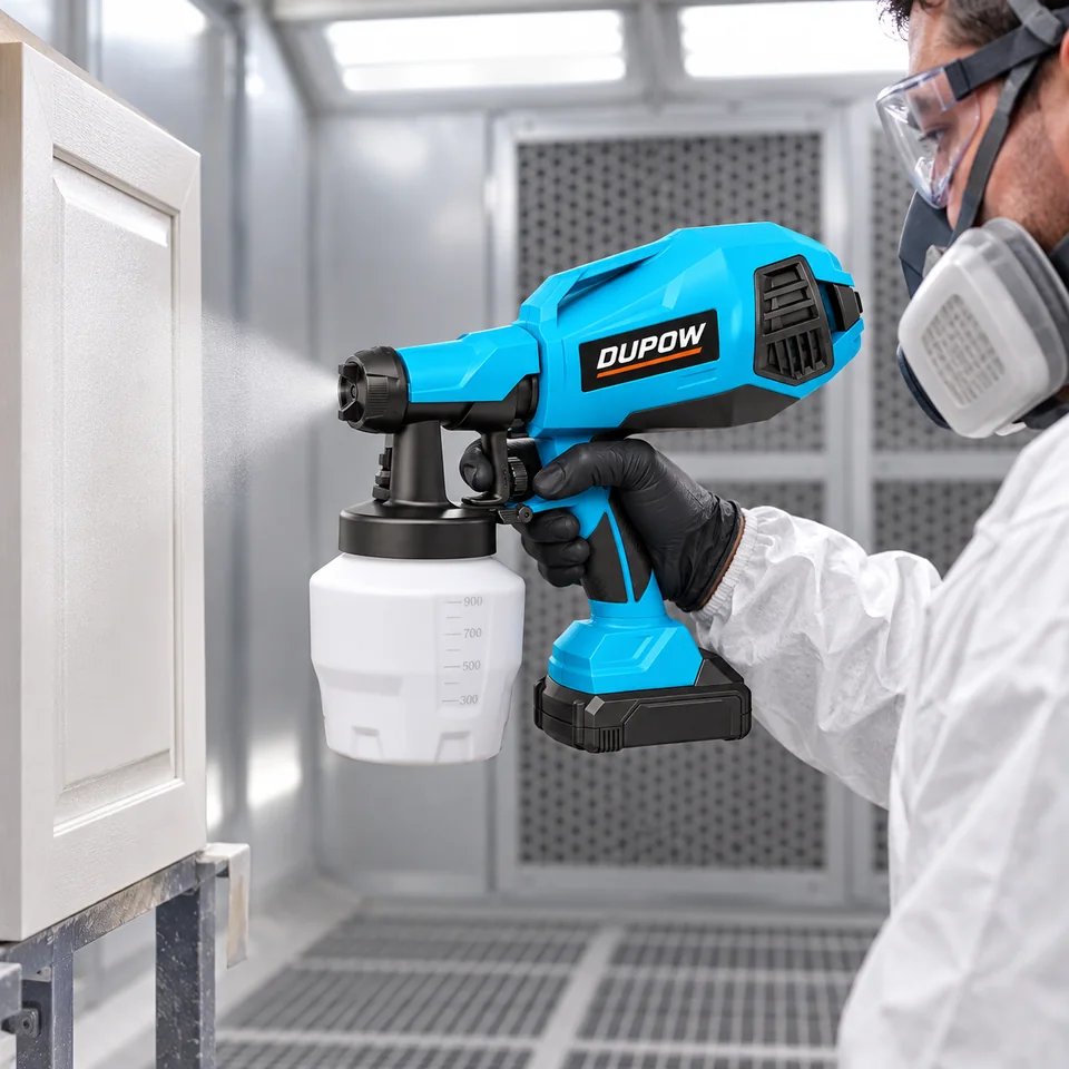 18V 900 ml Cordless Paint Sprayer — Application scene
