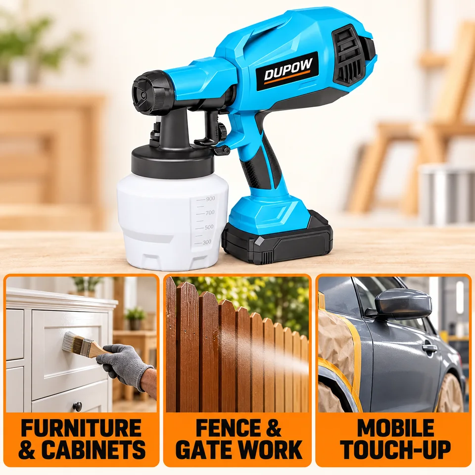 18V 900 ml Cordless Paint Sprayer — Application reference