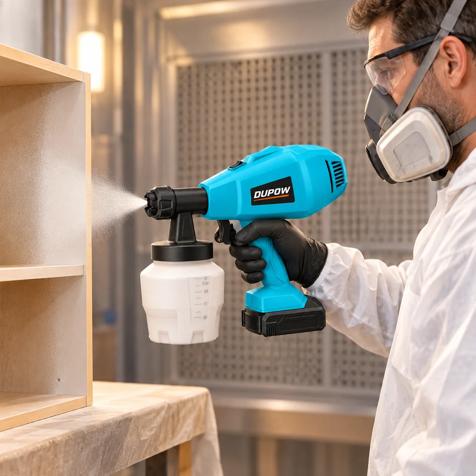 20V Max 900 ml Cordless Paint Sprayer — Application scene