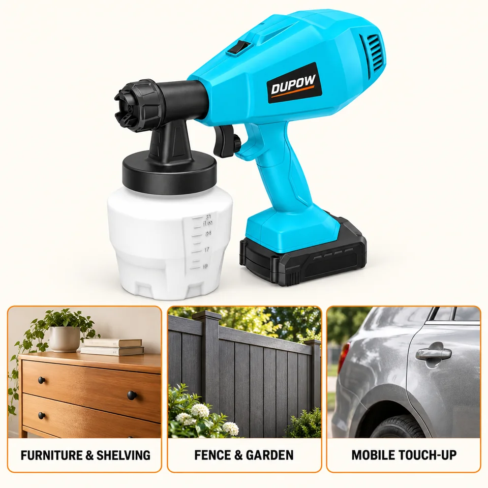 20V Max 900 ml Cordless Paint Sprayer — Application reference