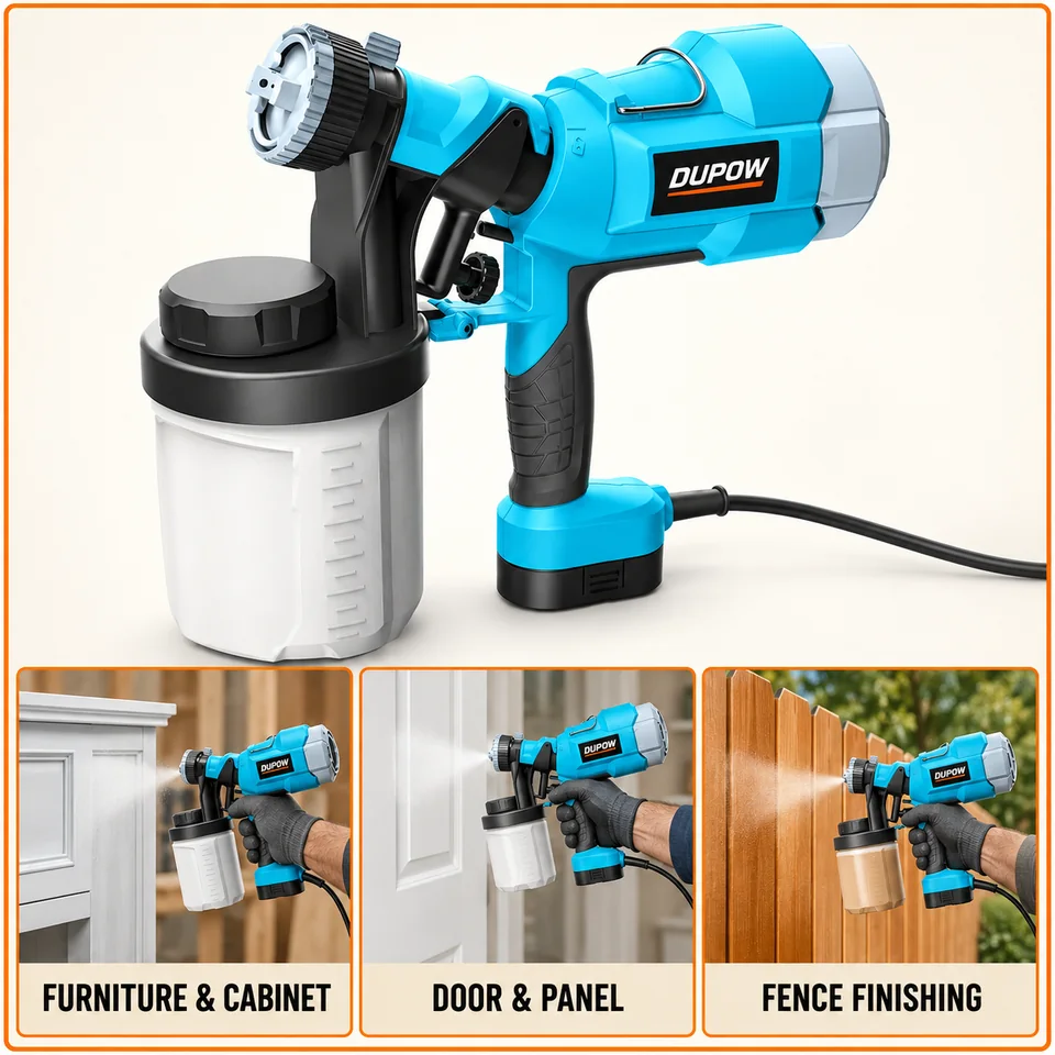 400W 900/1200 ml HVLP Paint Sprayer — Application reference