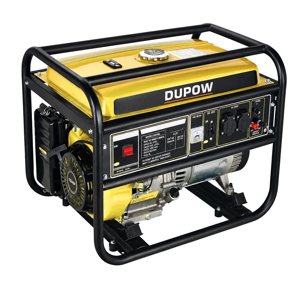 5.5–7.0 kVA Rated Open-Frame Gasoline Generator